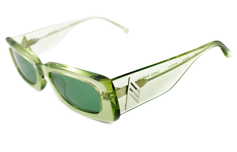 サングラス THE ATTICO Woman Sunglasses Green ATTICO38C6SUN 6 x Linda Farrow Irene sunglasses in green - The Attico